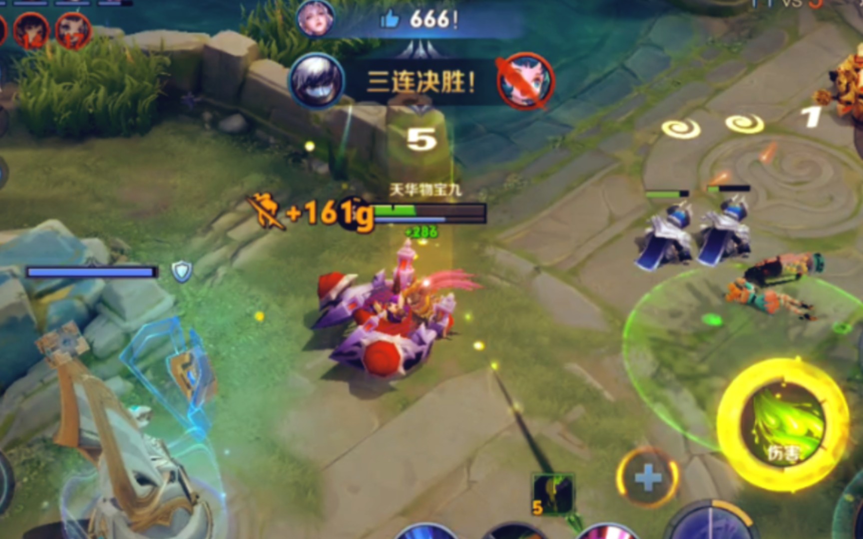 【王者荣耀】#三杀时刻!
