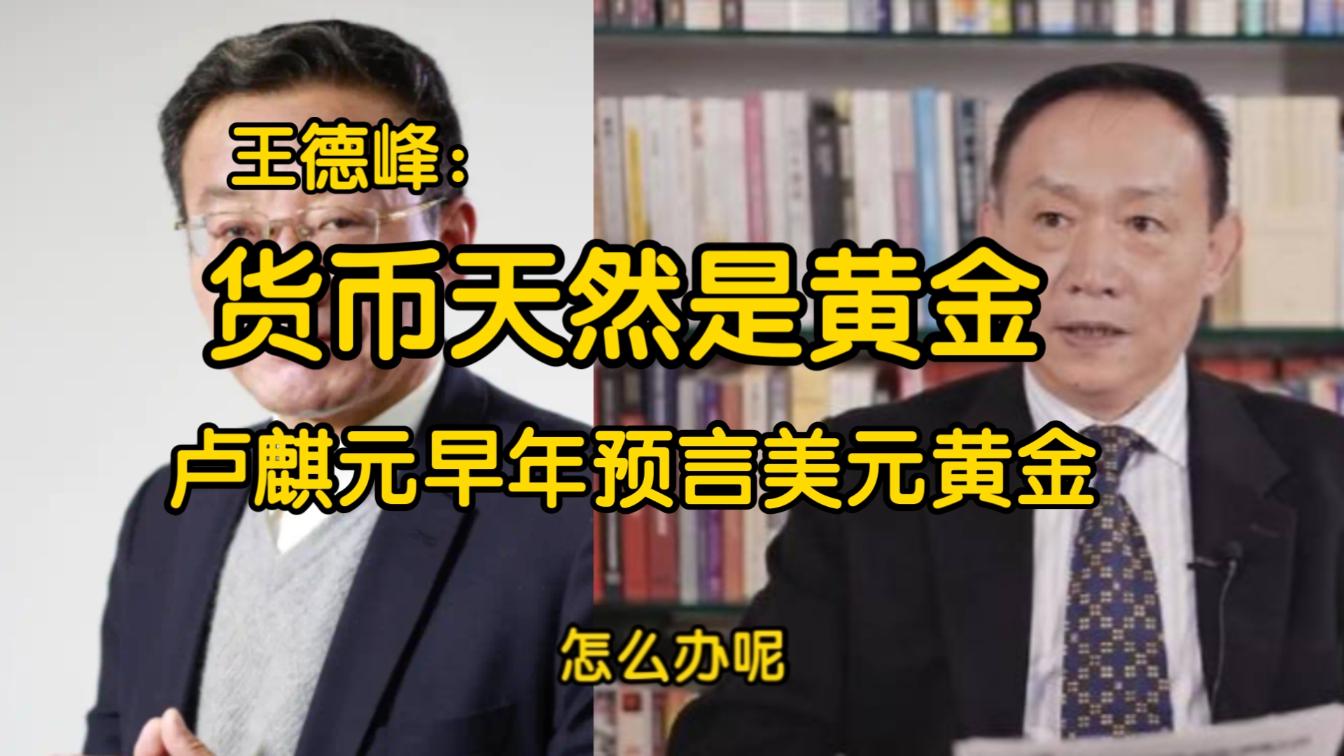 卢麒元早年预言:货币天然是金银 美元与黄金价格已经暴露了哔哩哔哩bilibili