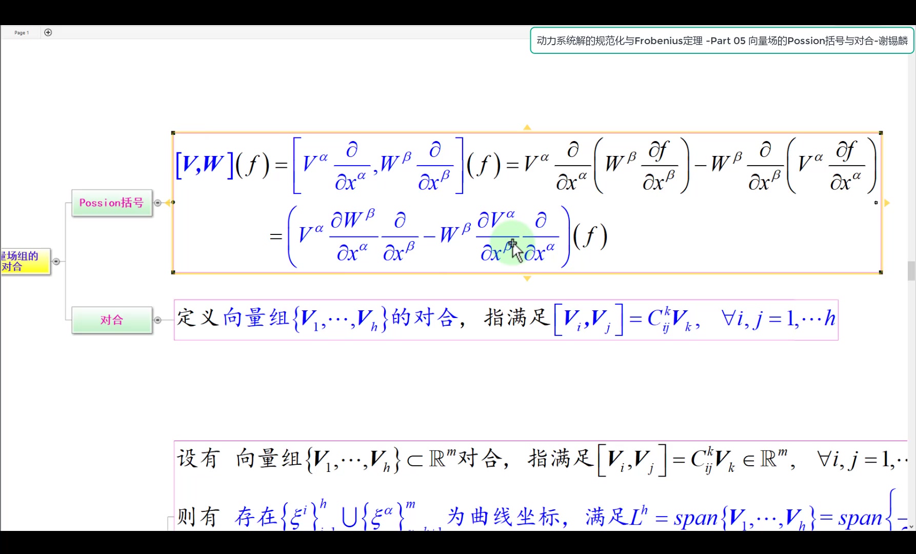 Euclid空间中的微分同胚动力系统解的规范化与Frobenius定理哔哩哔哩bilibili