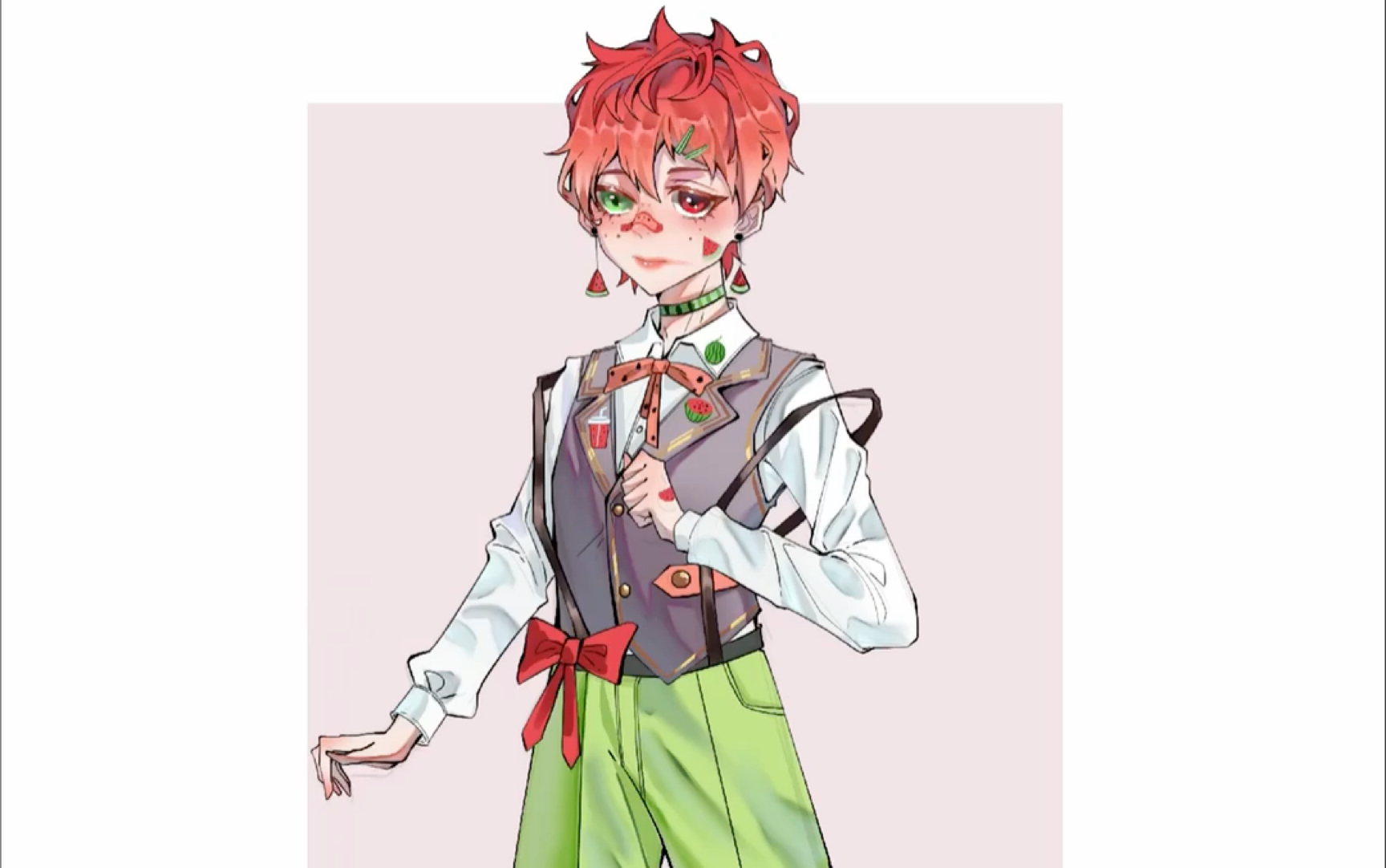 【procreate】西瓜拟人_哔哩哔哩_bilibili