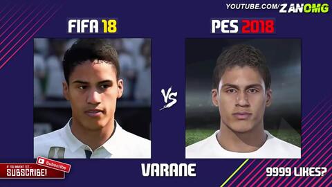 实况足球18 与 Fifa18 球员脸型对比视频 游民星空gamersky Com