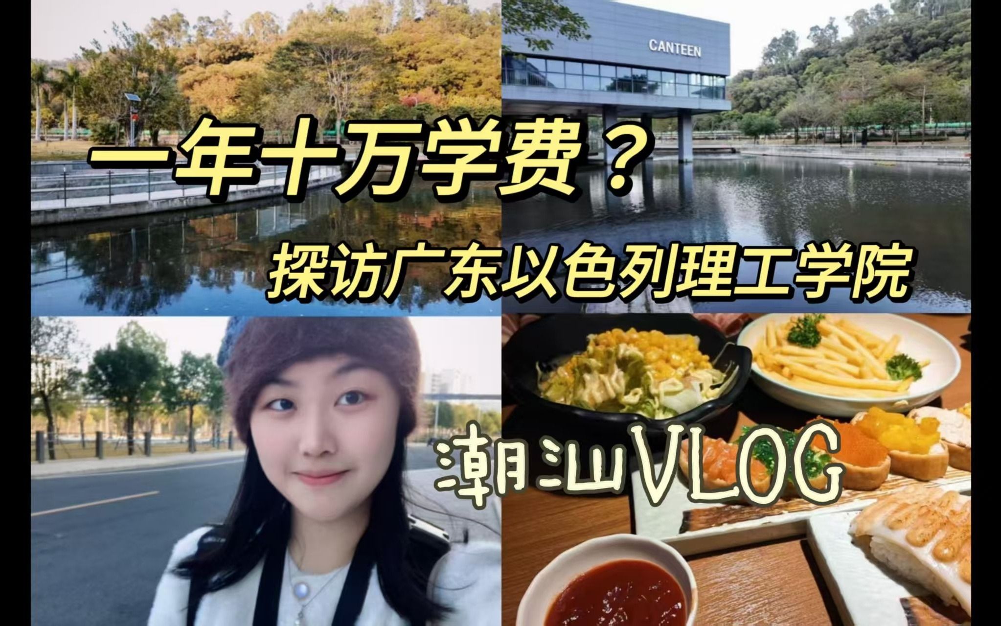 潮汕VLOG 一年10万学费?探访广东以色列理工学院|寒假日记|请爸妈吃韩上楼|汕头大学美食街|万岁寿司|逛商场看家具|夜游老市区|风与玫瑰哔哩哔哩bilibili