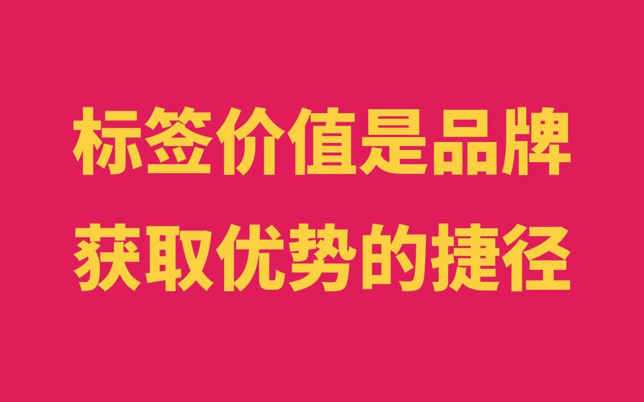 标签性价值是衡量强势品牌的重要标准 #涨知识 #品牌营销哔哩哔哩bilibili