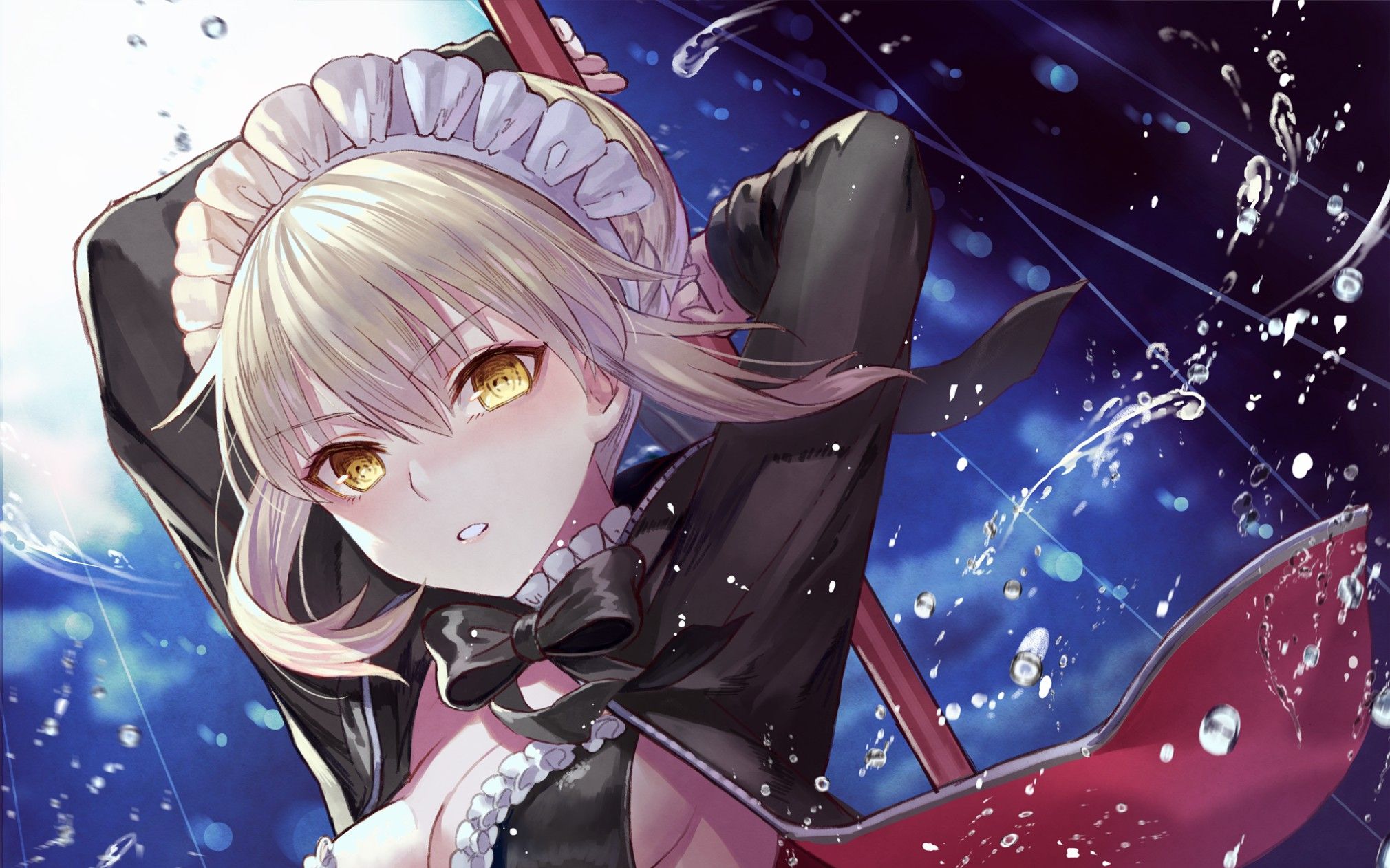 【fgo】女仆最棒了 泳装黑呆2t紫式部_哔哩哔哩_bilibili