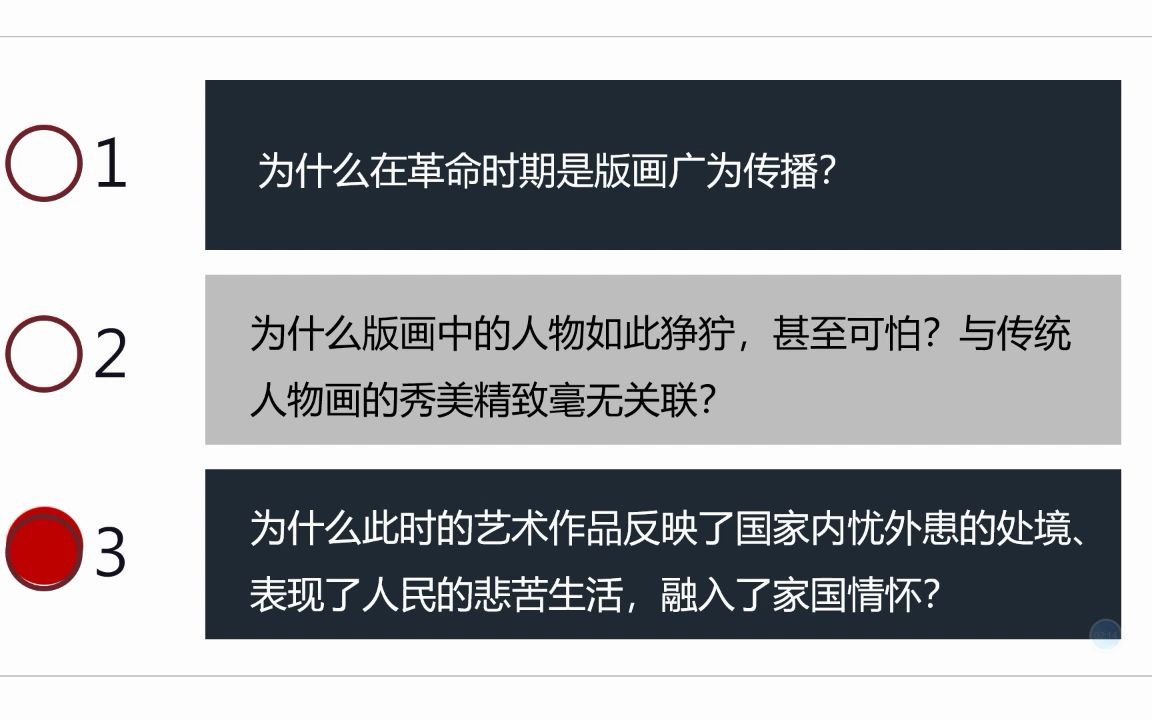 [图]广州市第二中学高一美术课 中国新兴版画美术鉴赏《以艺术化刀锋，雕刻铮铮铁骨》