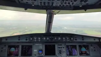 空客A320乱流颠簸进近