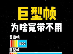 下载视频: 巨型帧为啥没人用?