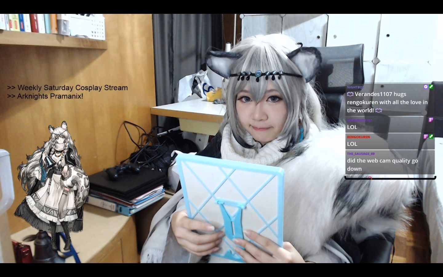 【明日方舟】國際服 女主播aono cos初雪