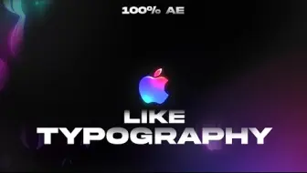 【AE教程|油管搬运|排版文本动画】文字动画Typography
