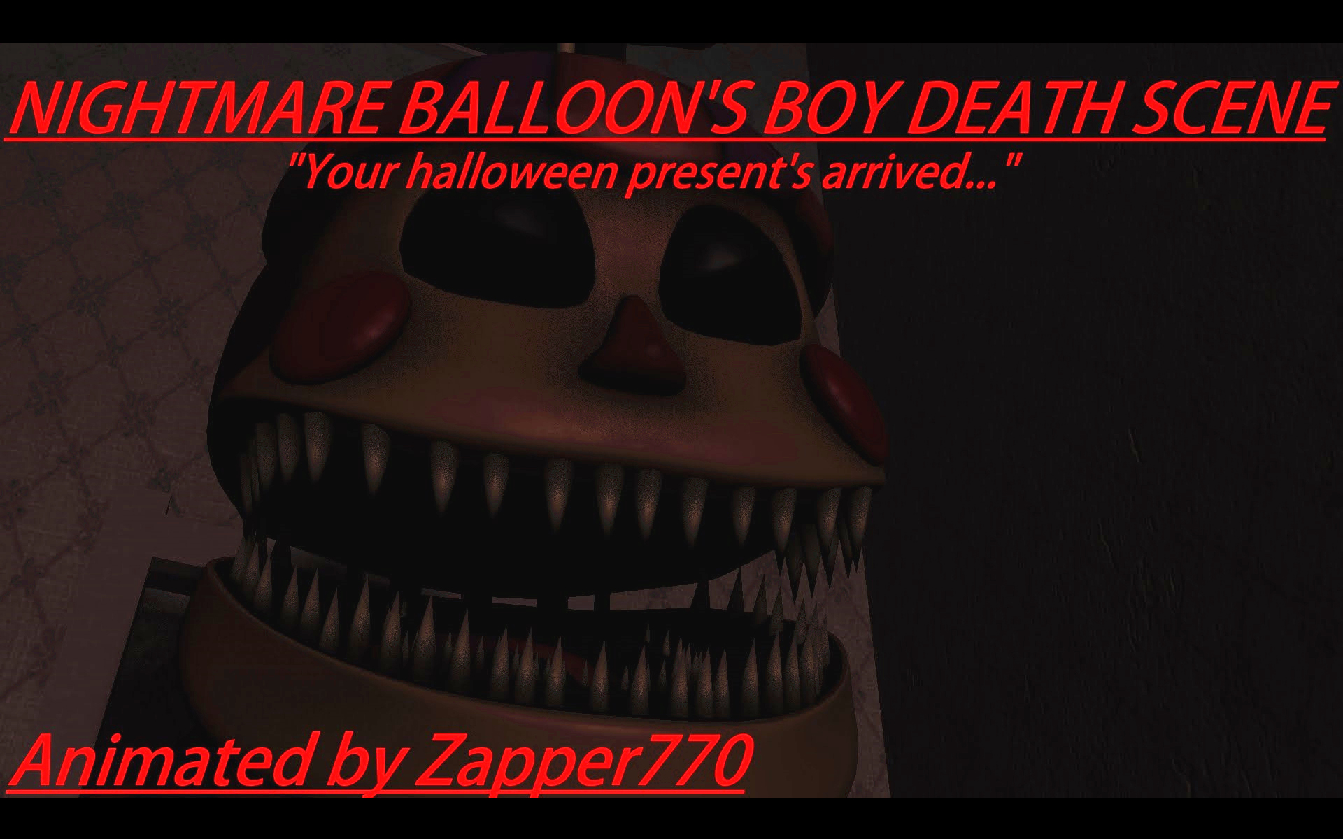 [图][SFM] FNaF 被Nightmare Balloon Boy抓到的后果