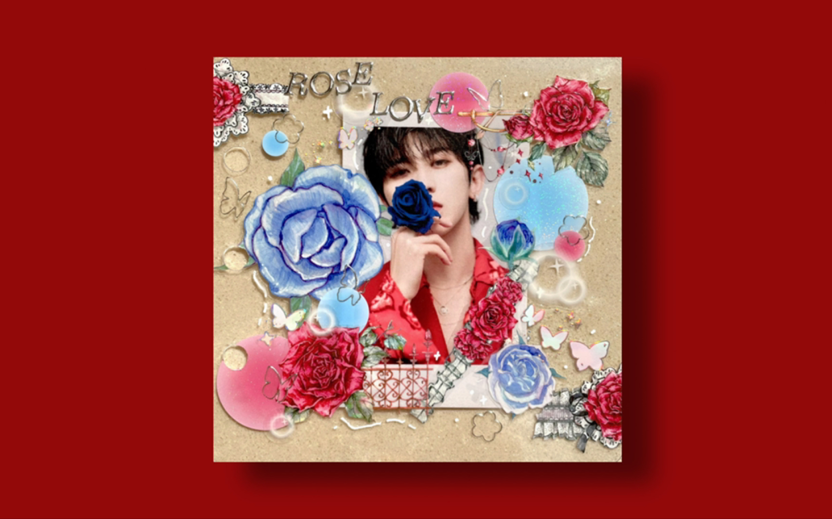 【咕卡】拼贴**蔡徐坤**透明本**追星手帐**pet**国产贴纸**韩国贴纸