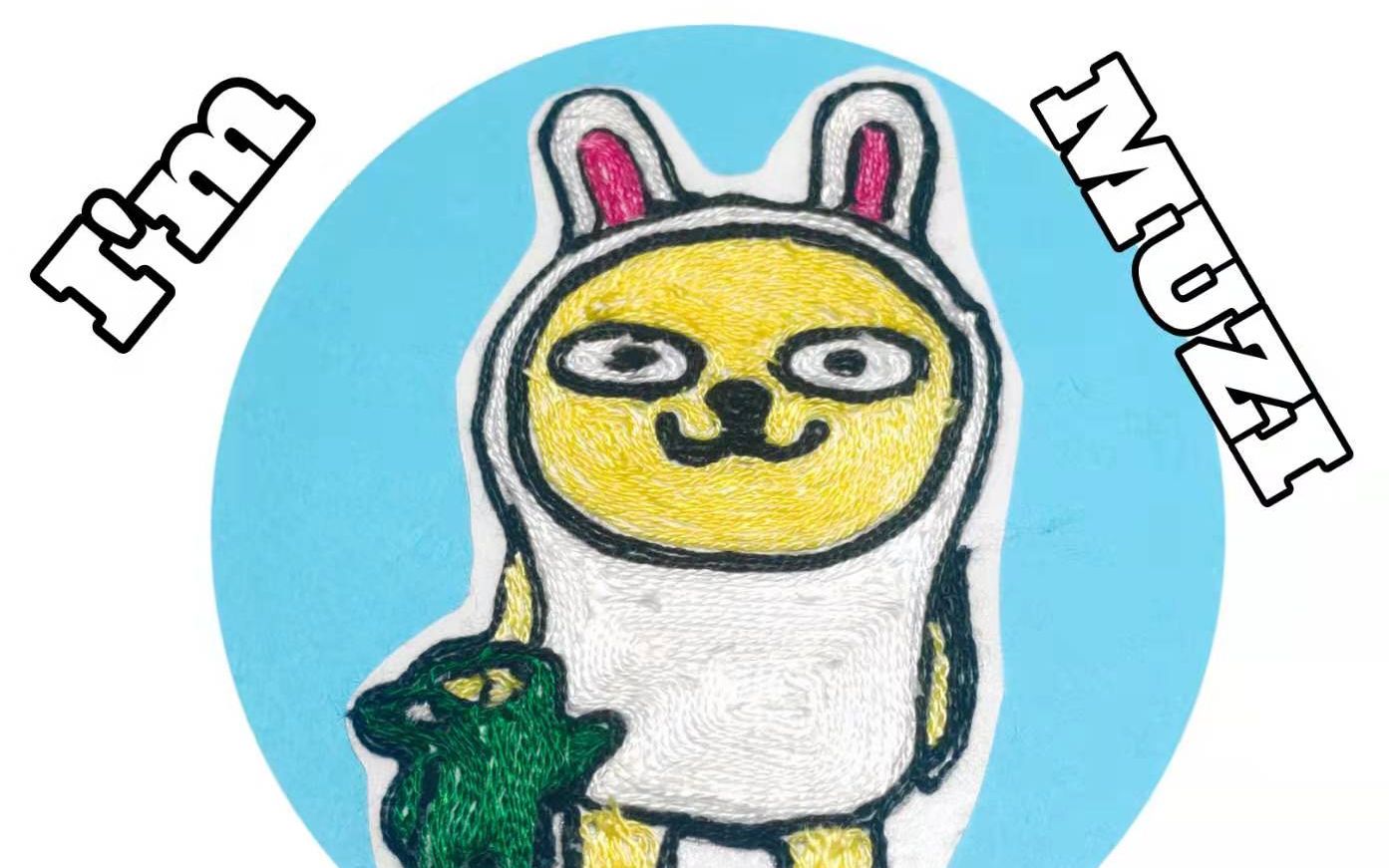 kakaotalk卡通人物muzi&con-彩线填色