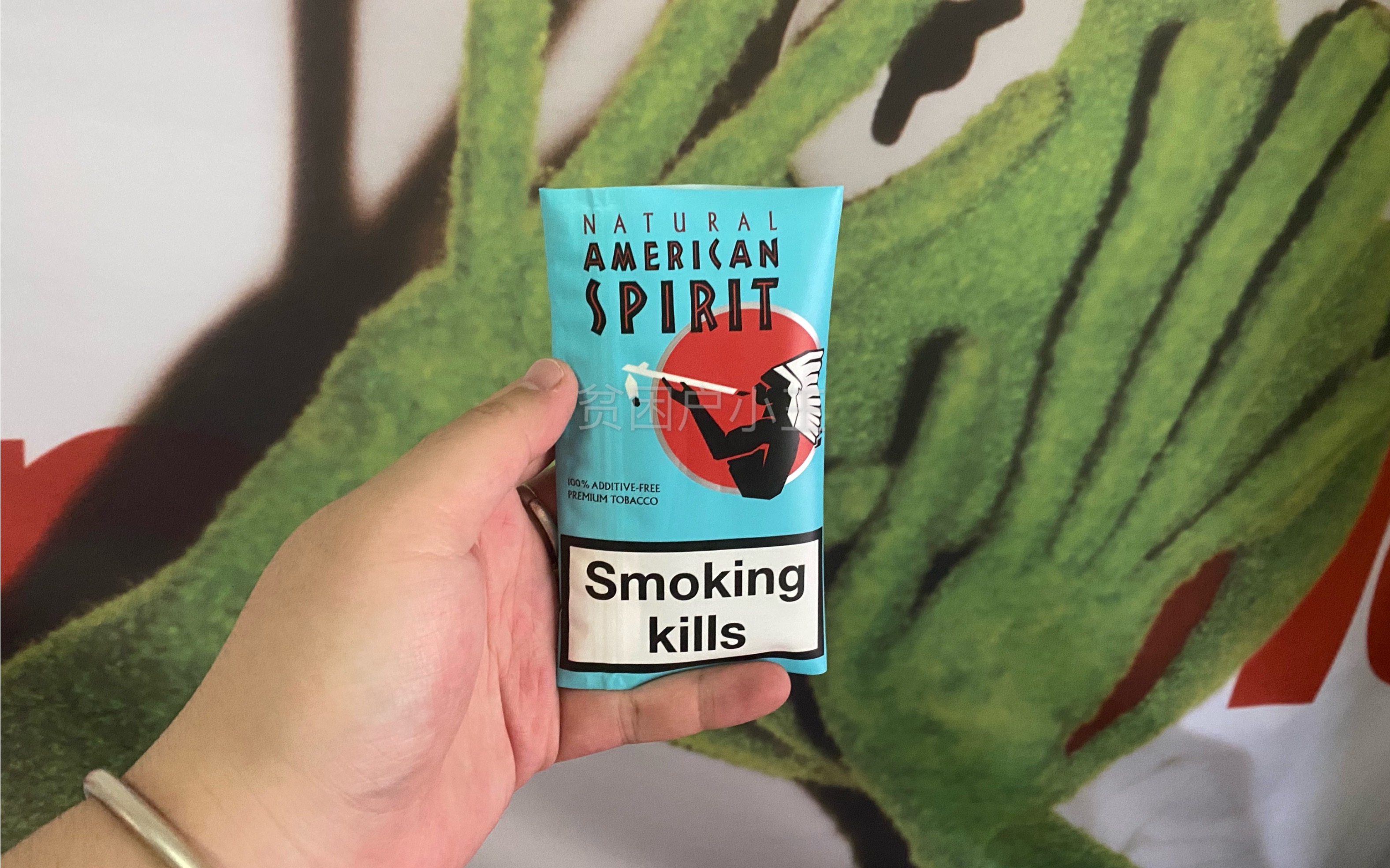 蓝美国精神手卷烟丝品吸分享