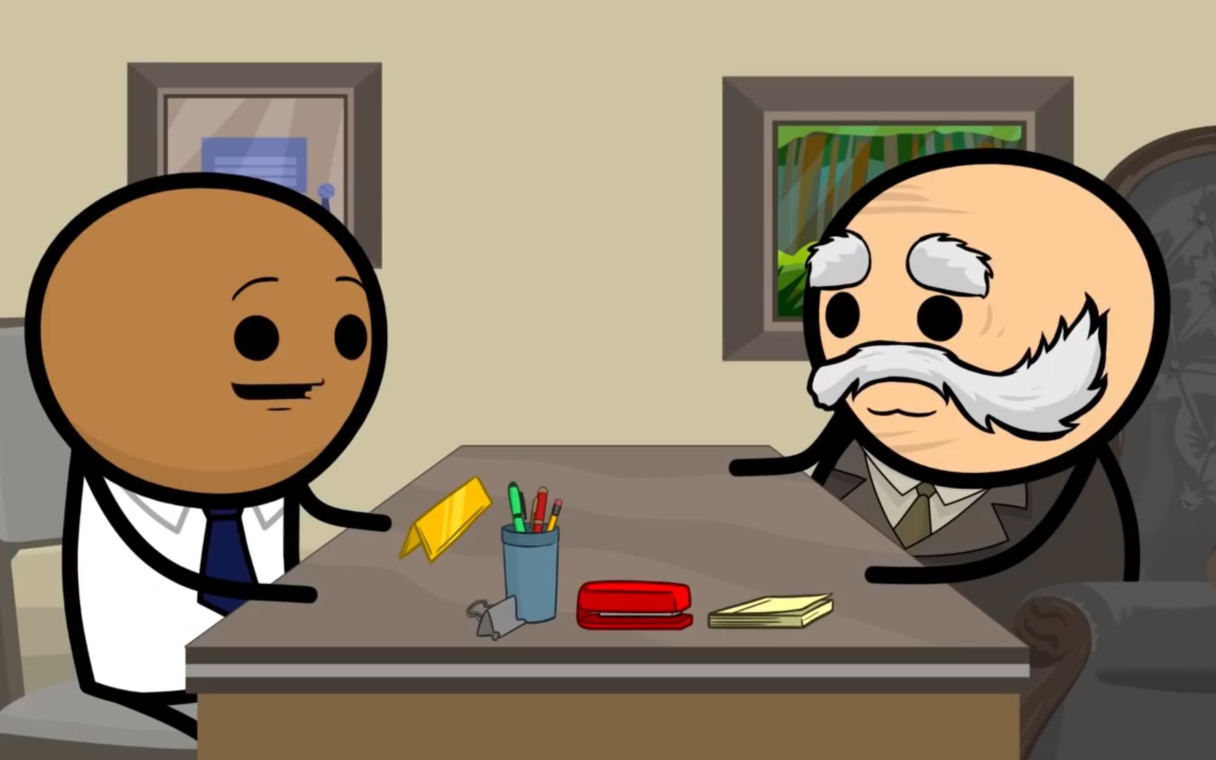 《氰化欢乐秀》黑色幽默脑洞小动画——求职面试_哔哩哔哩 (゜-゜)つ