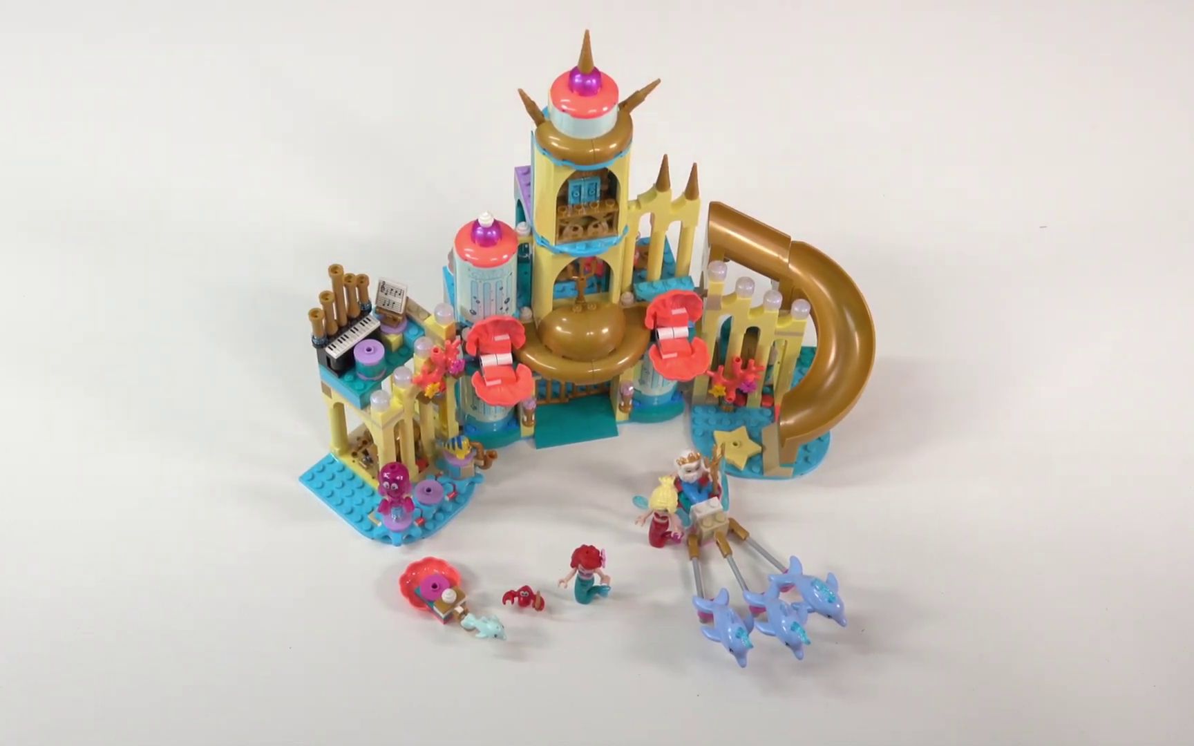 乐高迪士尼 美人鱼 ariels underwater palace 43207 速拼