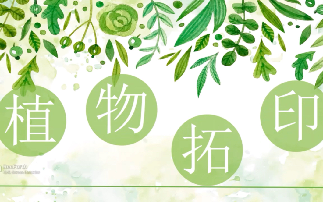 劳动课件之 植物拓印帆布袋