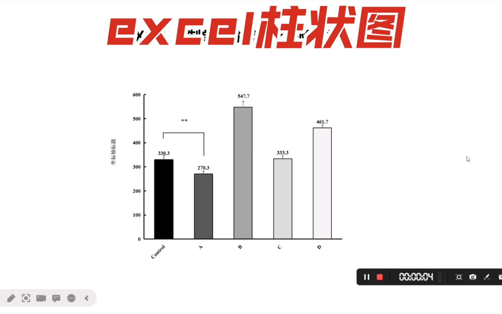 Excel绘制柱状图哔哩哔哩bilibili