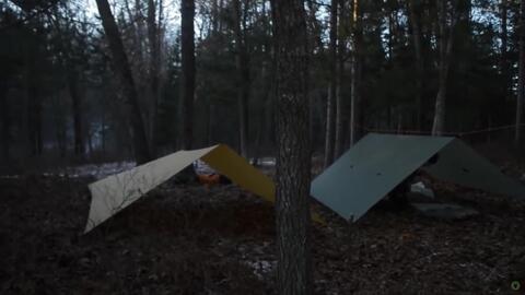 Bushcraft Super Shelter with Kyle! - 3 Nights Camping in the Woods