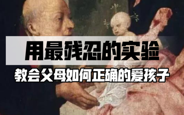 用惨无人道的实验证明:原生家庭是如何影响到你的社交能力和社会适应能力的|发展心理学|干货十足~建议收藏|依恋关系与亲密关系(上集)【知识分享第14期】