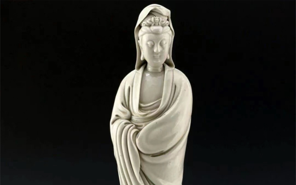德化窑白釉观音像【1】