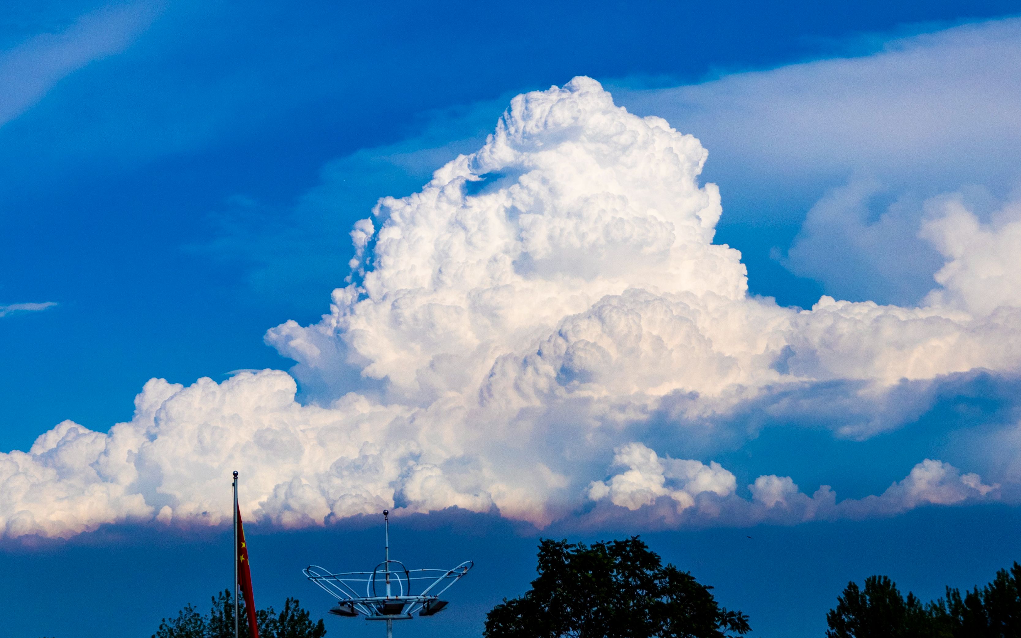 活动  山东临沂小村庄,我拍到了壮观的积雨云!
