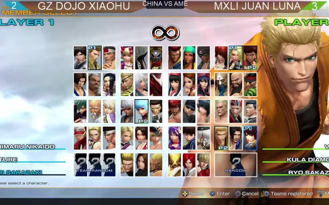 【拳皇14】KOF XIV 中国对美国 6VS6 China vs Ame哔哩哔哩bilibili