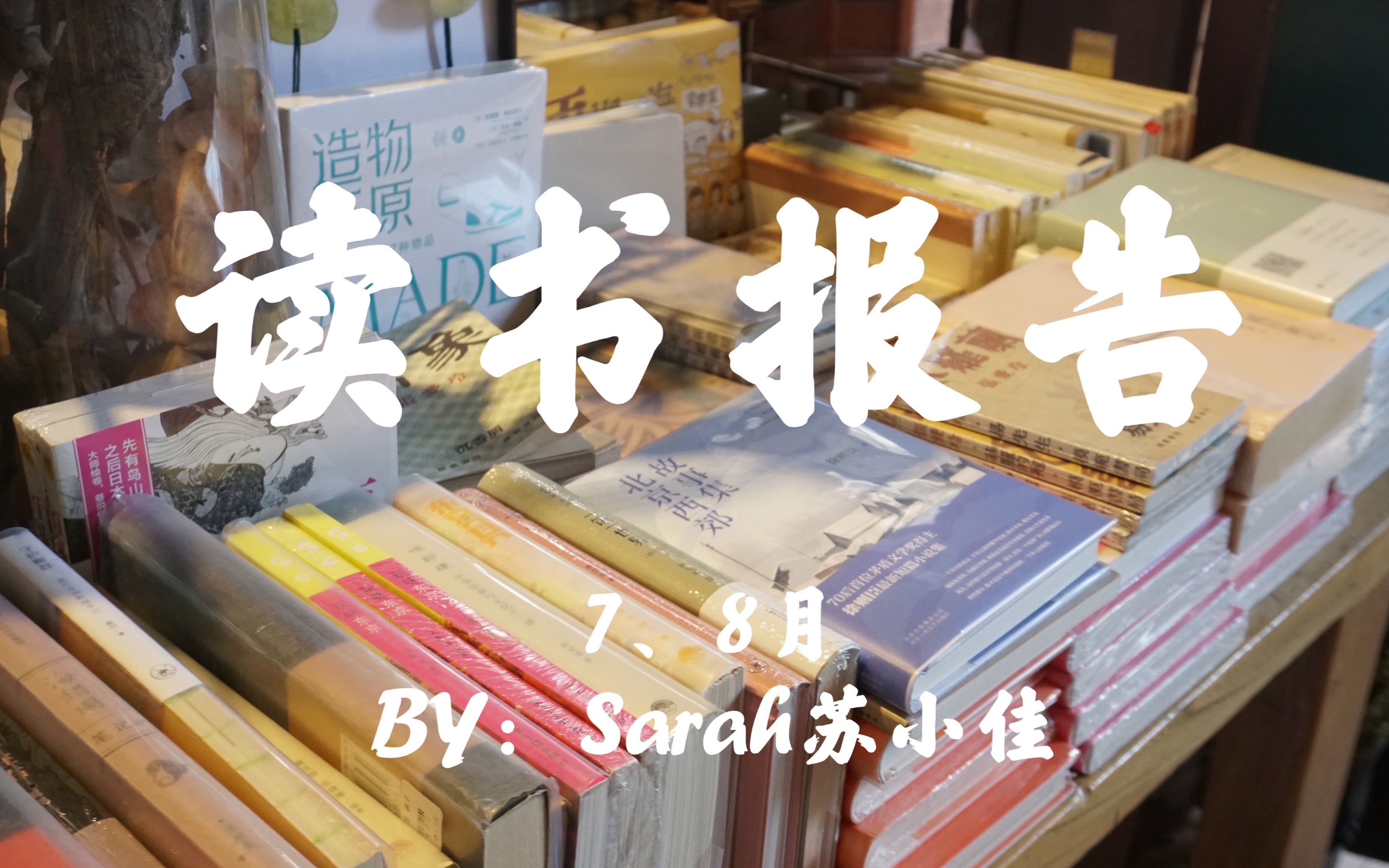 【Sarahの阅读】暑期读书报告|图书杂烩|书店 传记 艺术 绘本 茶文化𐟓–哔哩哔哩bilibili