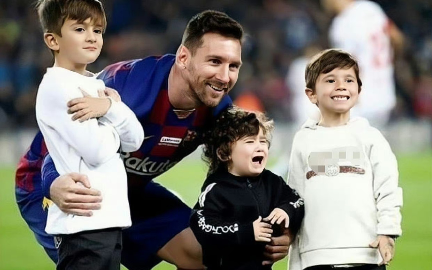 蒂亚戈马特奥希洛梅西三小只小时候珍贵录像,要是能选择,你要抱谁回家