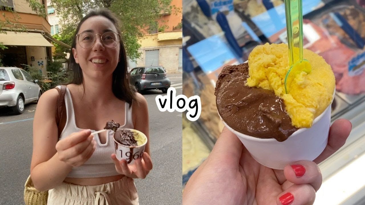 【中意字幕VLOG】意大利罗马最好吃的意式冰淇凌店哔哩哔哩bilibili