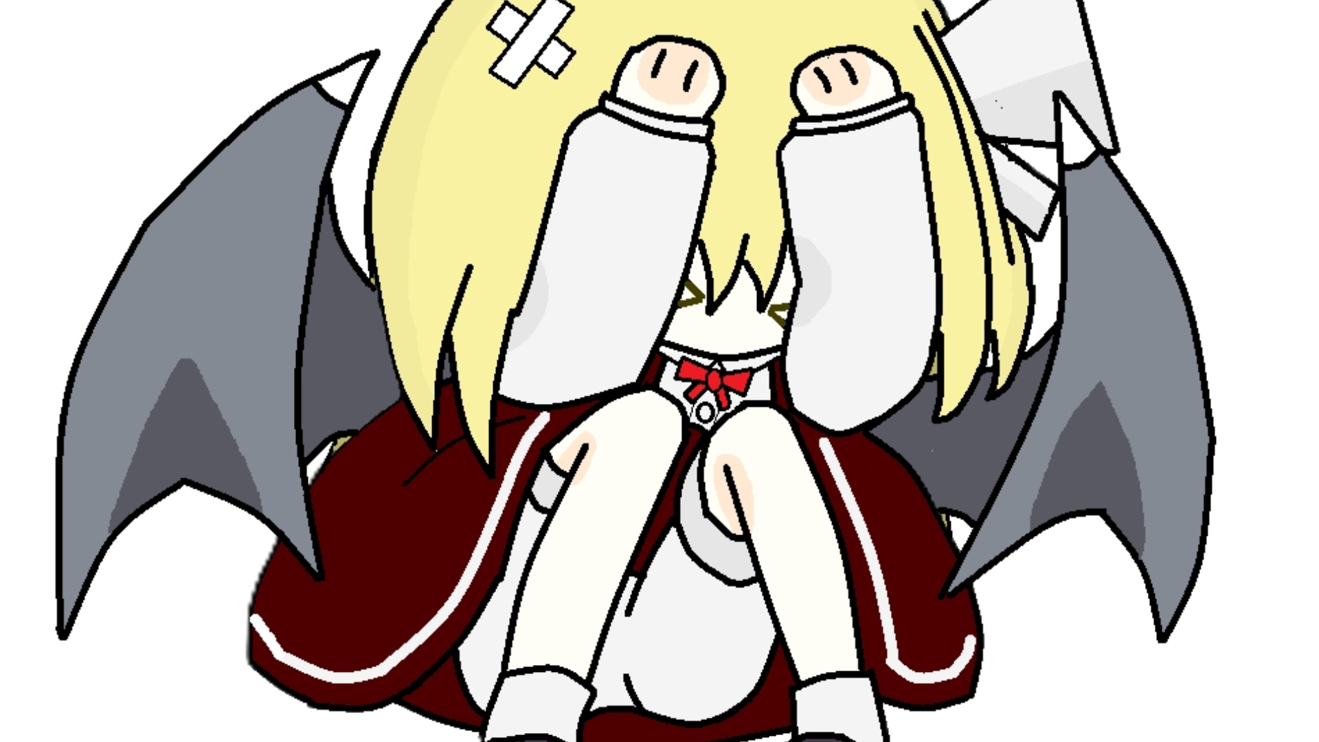 抱头蹲防的胡桃