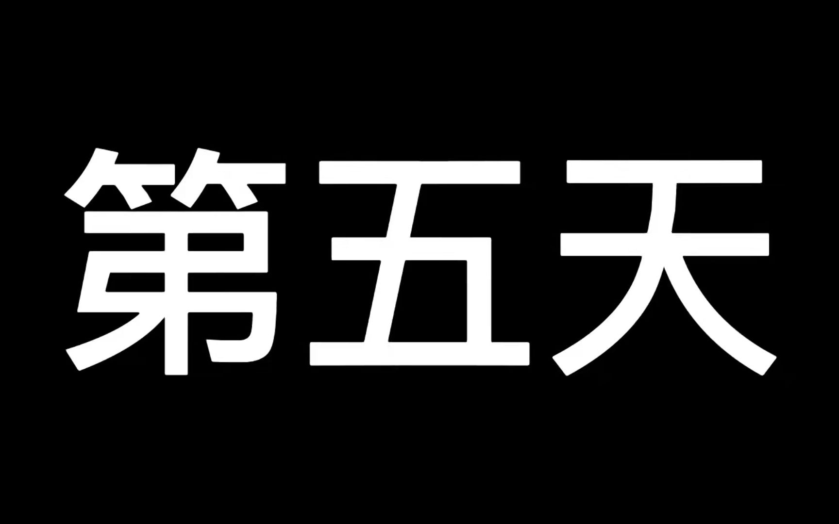 活动  第五天