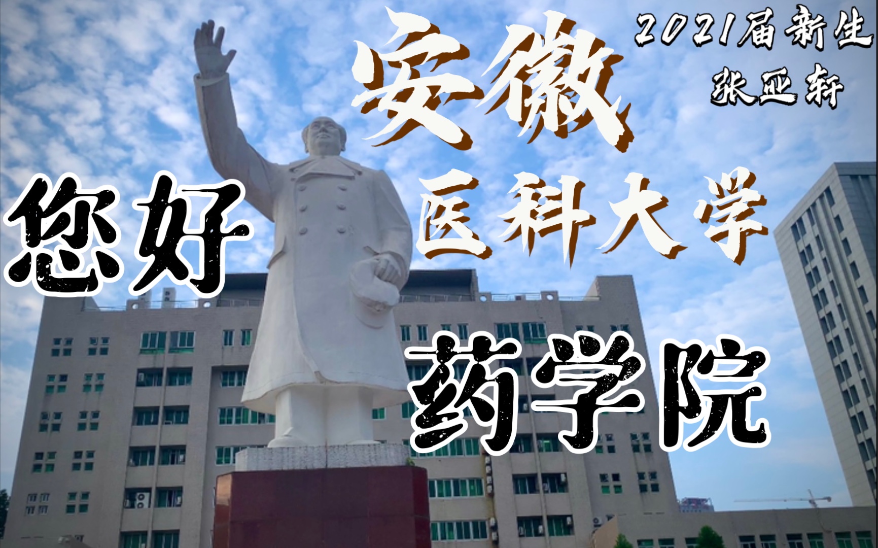 安徽医科大学校园日记!2021级张亚轩哔哩哔哩bilibili