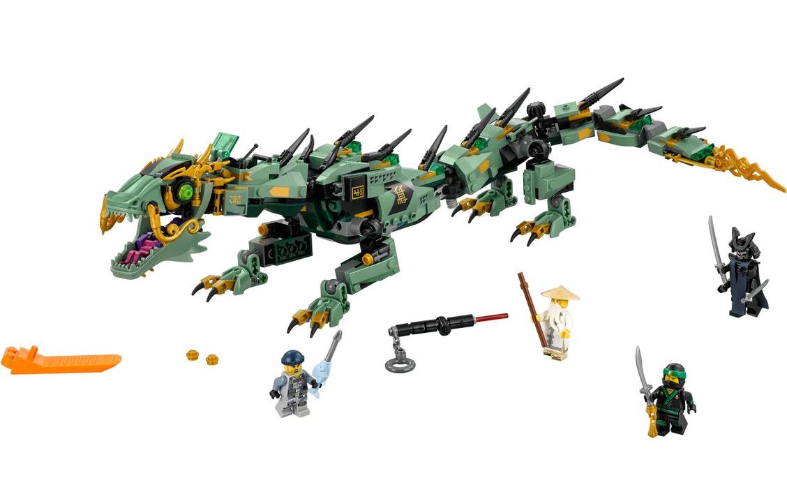 乐高 lego 70612 幻影忍者 绿忍者的飞天机甲神龙 速拼评测
