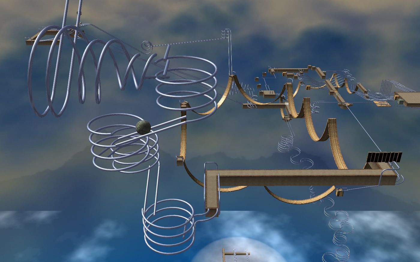 ballance平衡球自制地图【急速下坠·困难版】通关演示