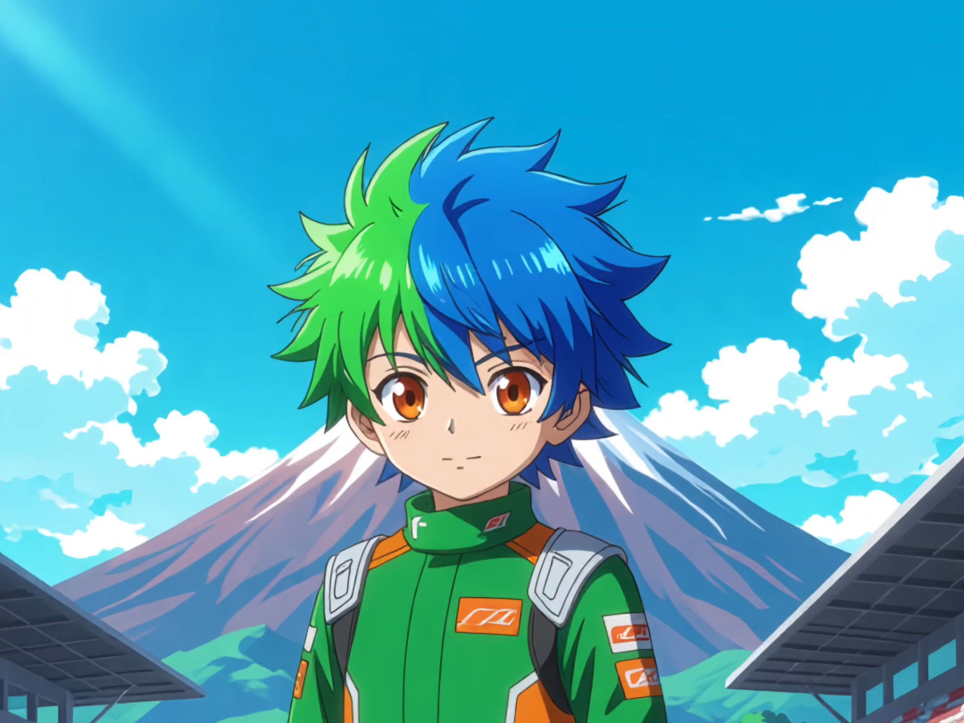 火山脚下的少年赛车手