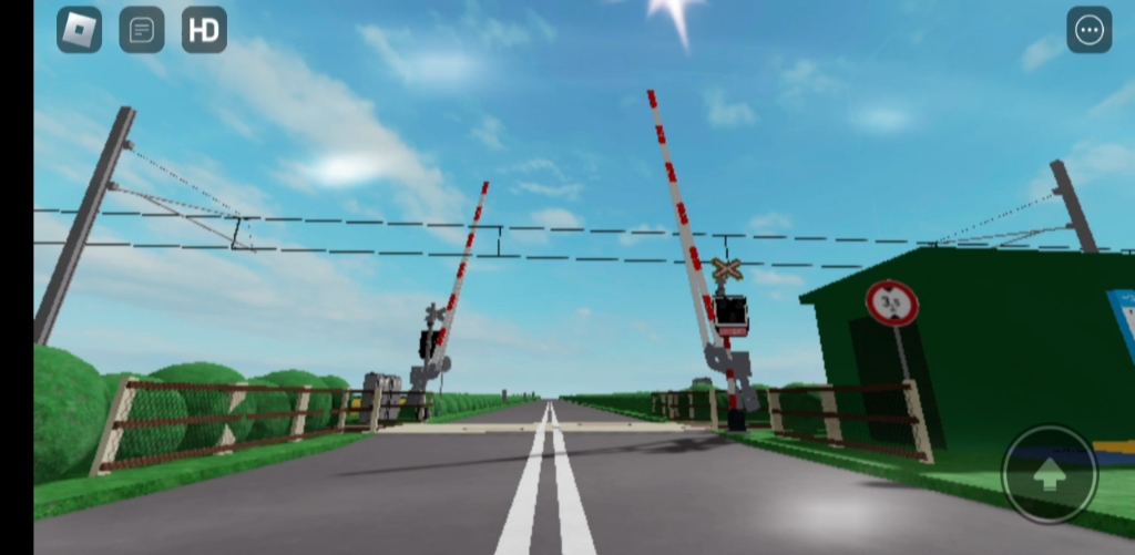 (Roblox212)捷克铁路上的一个铁路道口