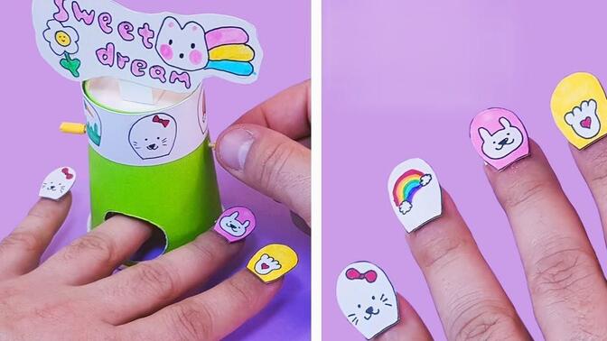 今天我们来制作一个纸制美甲机!