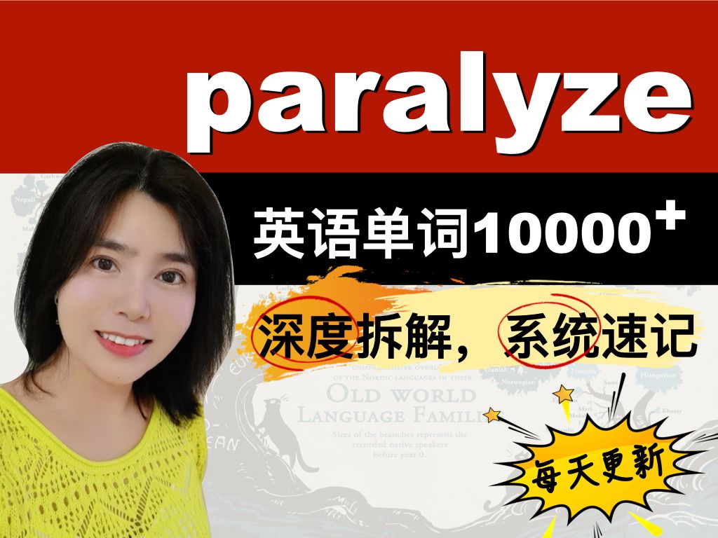 单词拆分记忆paralyze哔哩哔哩bilibili