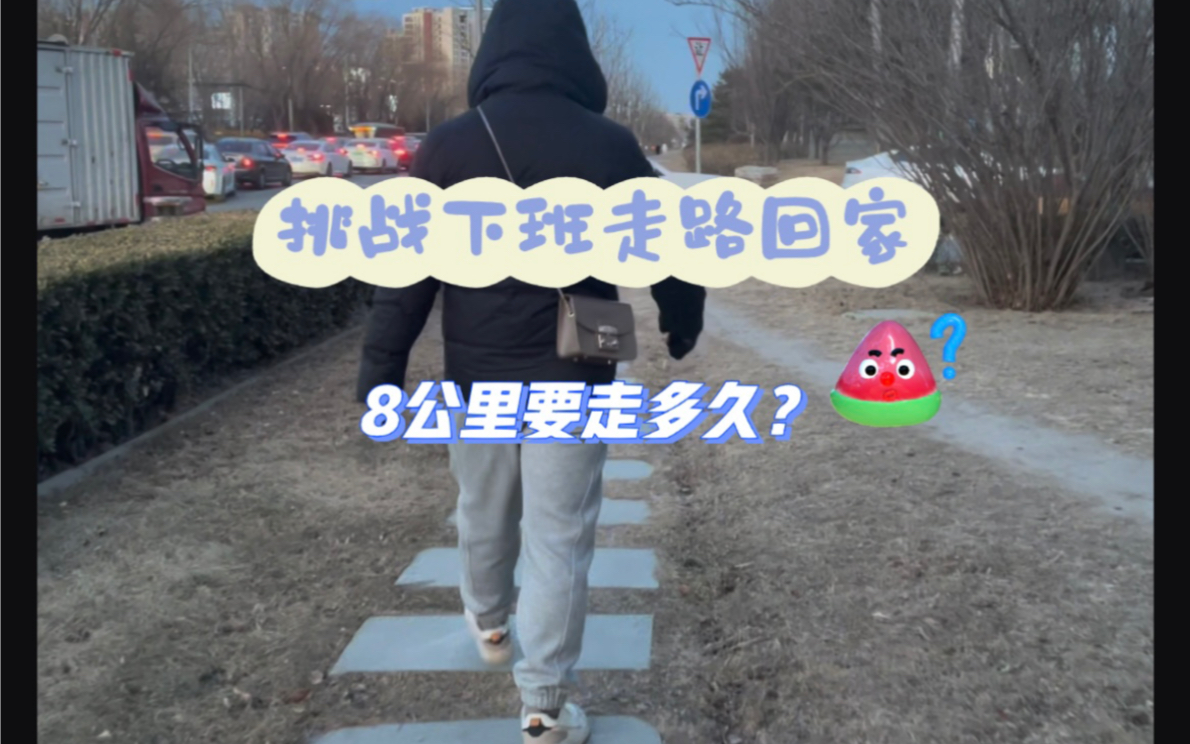 走路回家,8公里要多久?哔哩哔哩bilibili