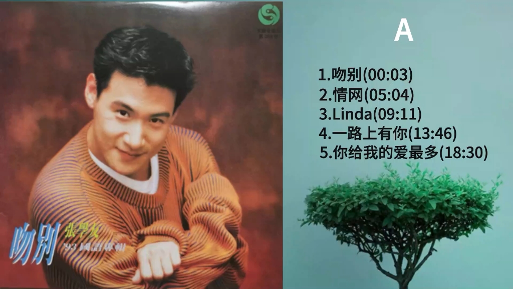 张学友《吻别》黑胶唱片专辑内录,无损音质,黑胶模拟味的享受