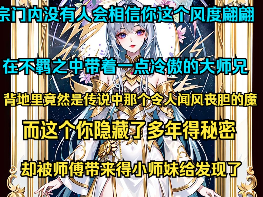 [图]宗门内没有人会相信你这个风度翩翩 在不羁之中带着一点冷傲的大师兄 背地里竟然是传说中那个令人闻风丧胆的魔 而这个你隐藏了多年得秘密 却被师傅带来得小师妹给发现了