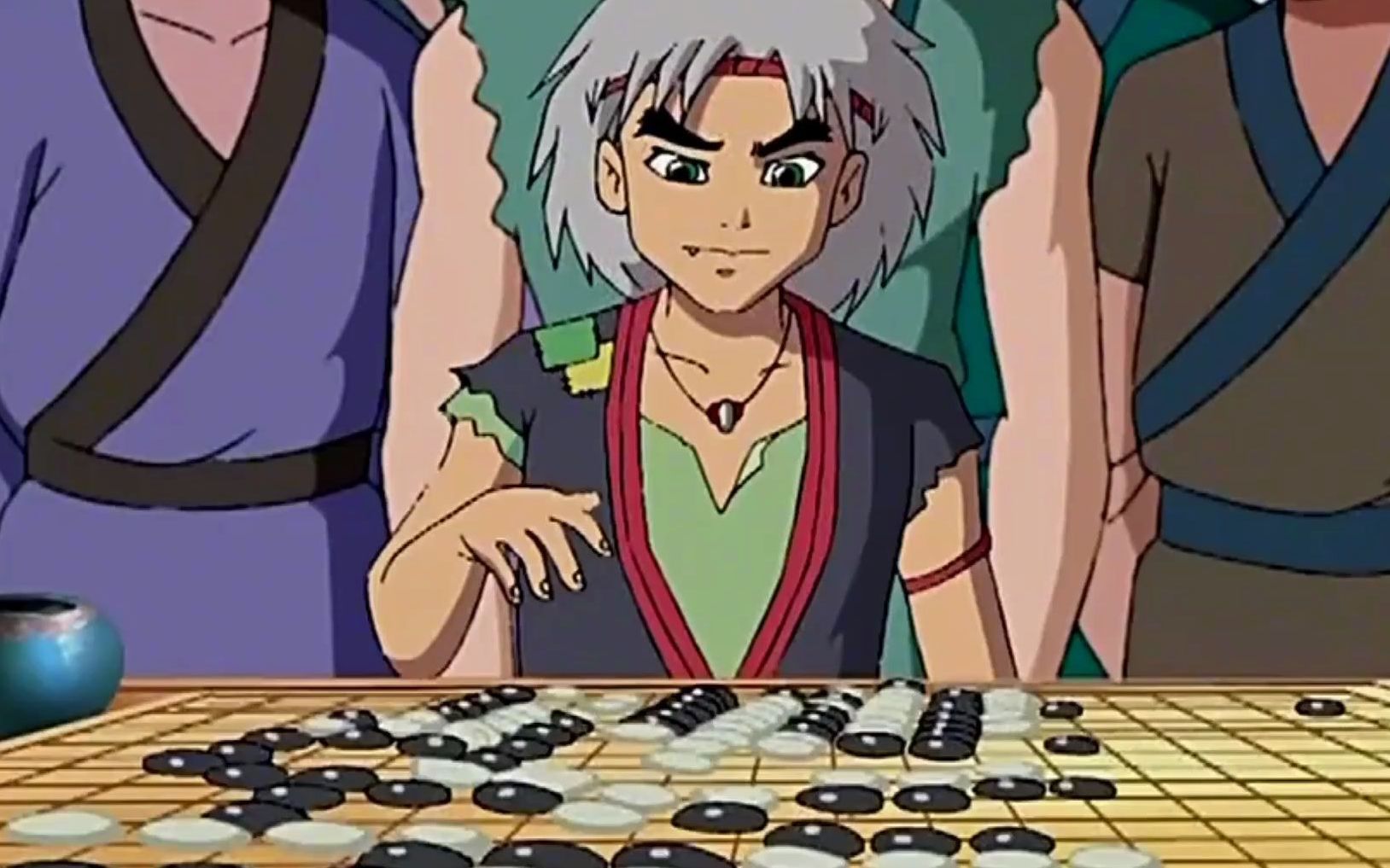 棋鬼王欲让四子与百花下棋,太过自信差点就输了呀