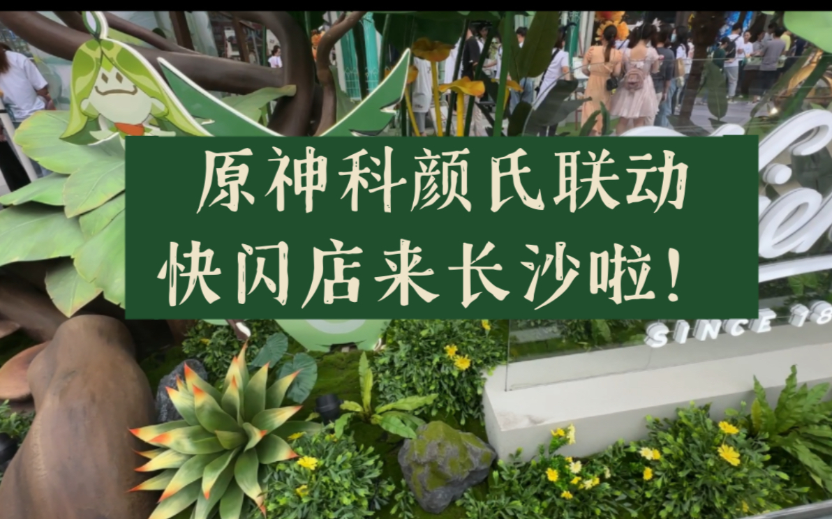 原神科颜氏联动快闪店长沙打卡!据说还能偶遇影月月哔哩哔哩bilibili