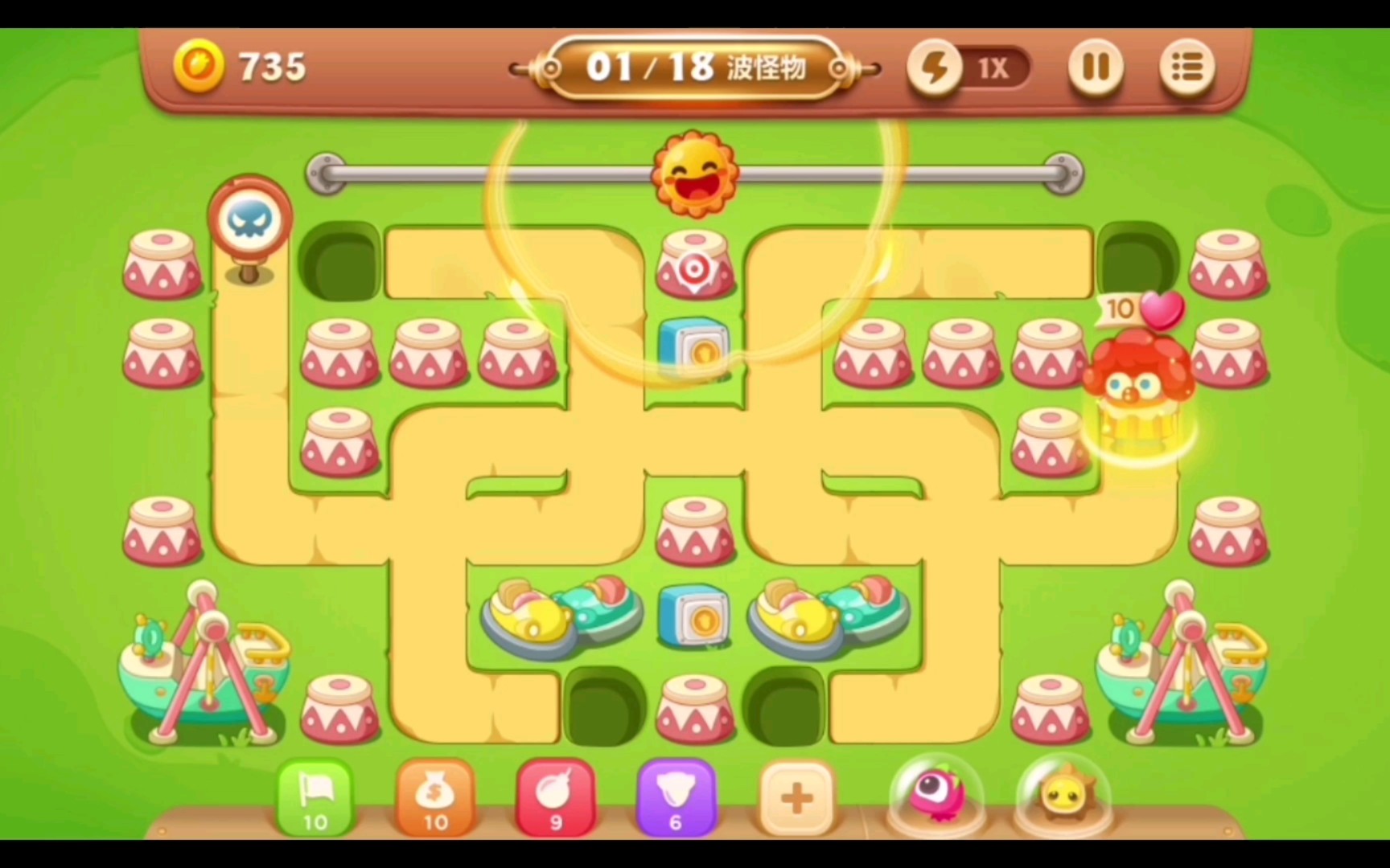 保卫萝卜3 游乐场 第20关 攻略