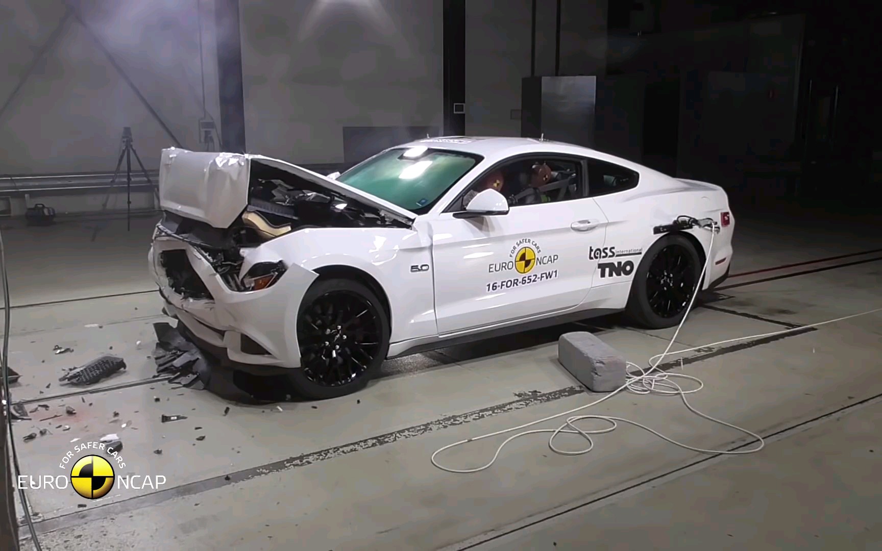 福特野马欧洲NCAP碰撞试验!Euro NCAP Crash Test of Ford Mustang!哔哩哔哩bilibili