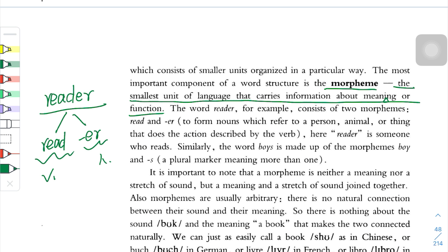 [图]戴炜栋 《新编简明英语语言学教程》 Chapter 3  Morphology