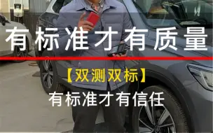 Download Video: 有标准才有质量“双标双测”#无腻子修复 #局部补漆 #路尊汽修