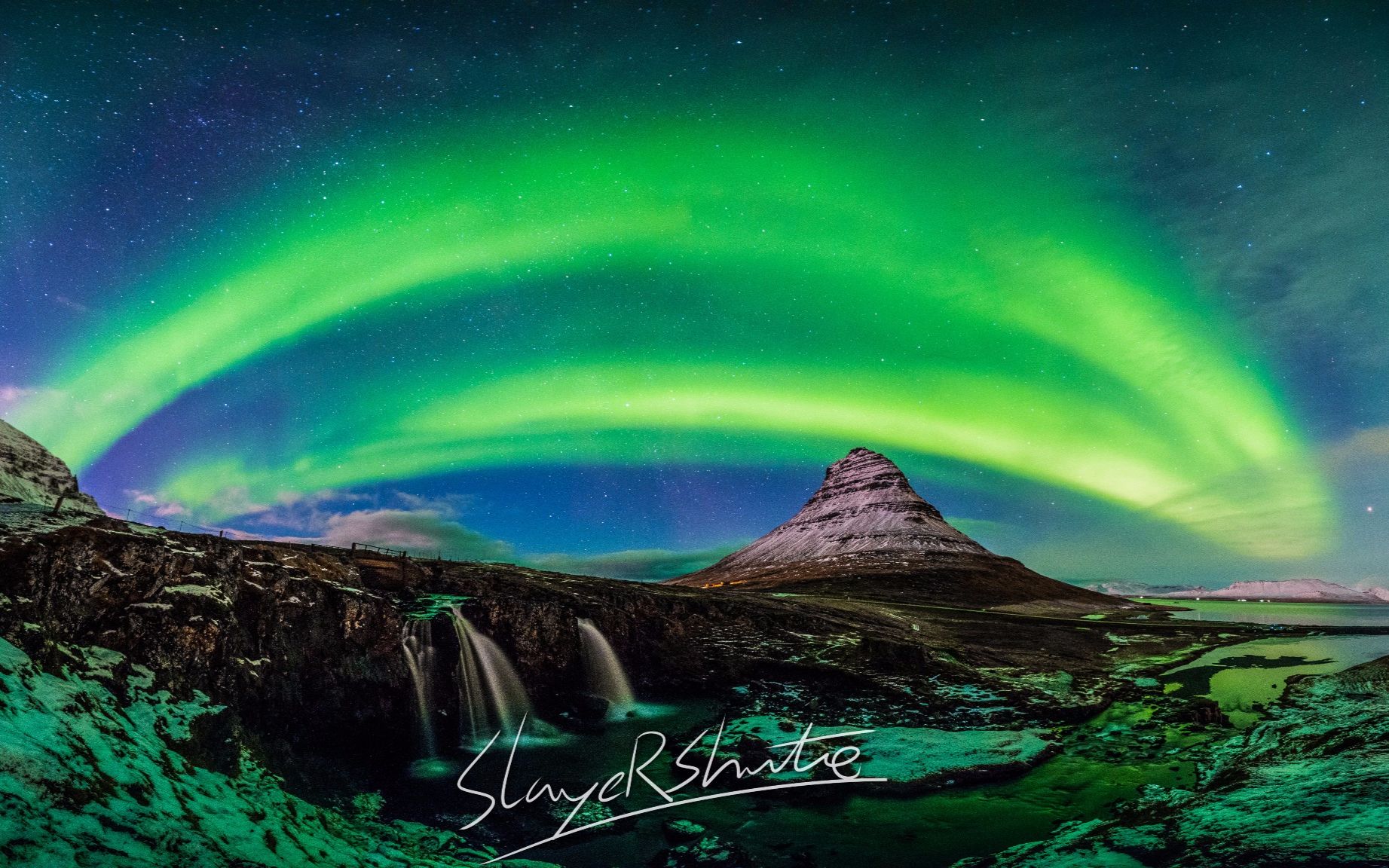 冰岛极光超清图片