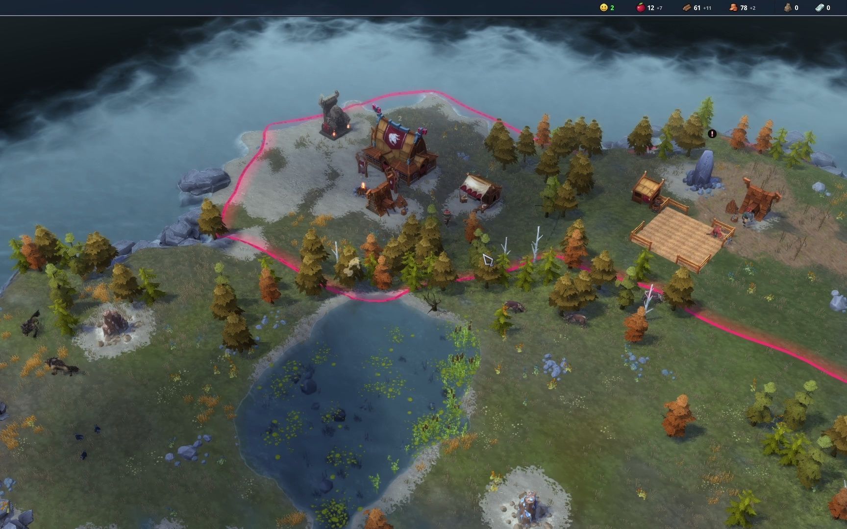 【萌新玩northgard】開局2個隊友就被滅,粗中有細烏龜流2v4逆天翻盤,