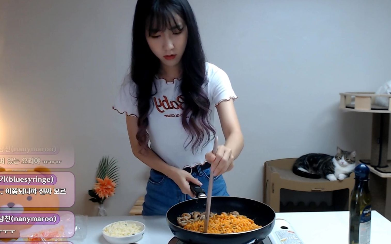 [twitch] 女主播 Sora 直播做饭哔哩哔哩bilibili